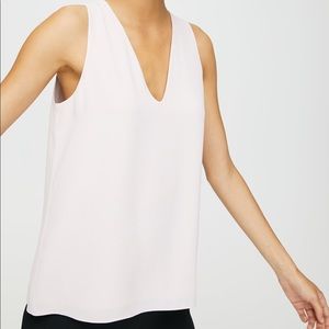 Aritzia Babaton Maddox Sleeveless Blouse - White